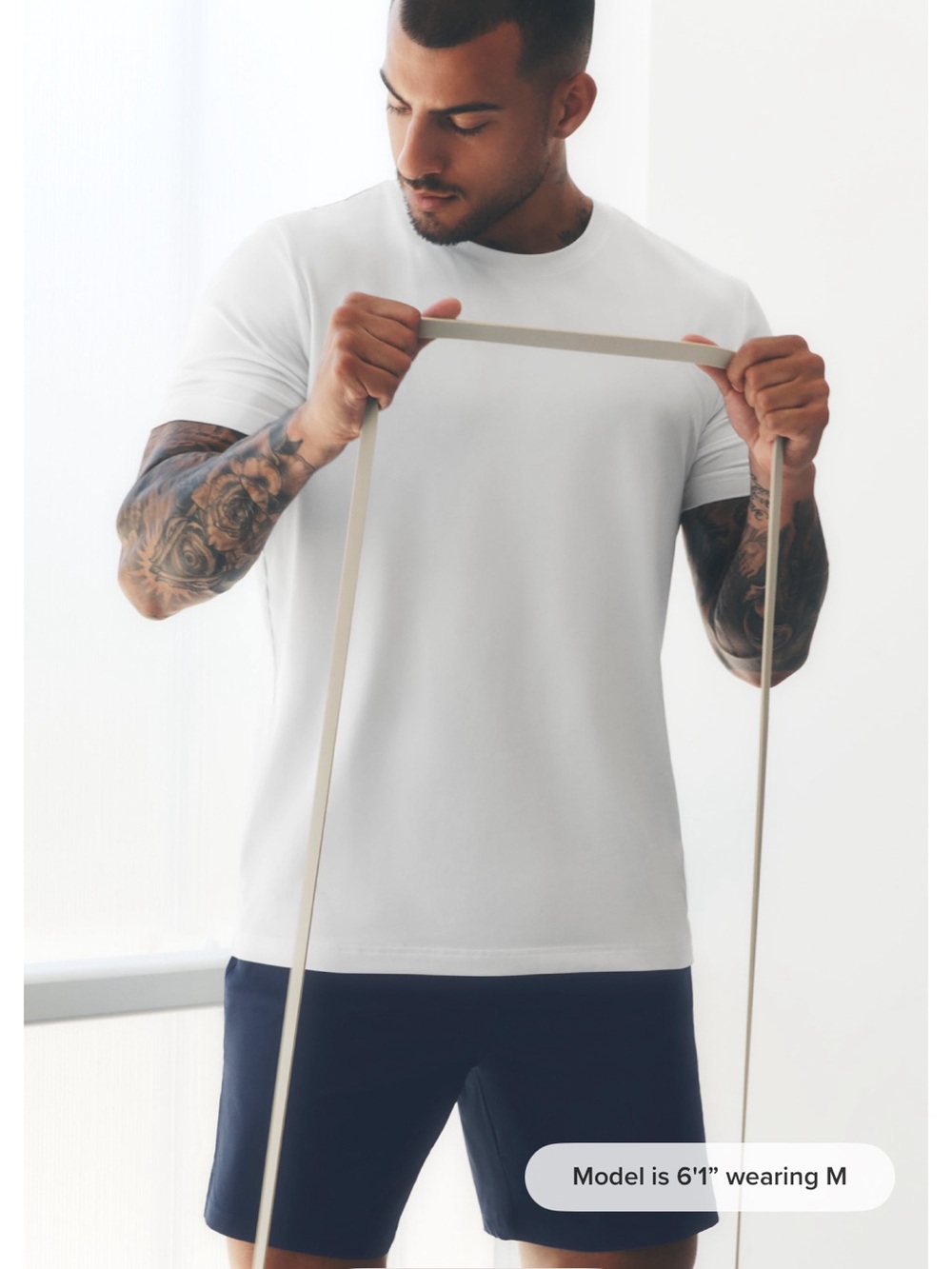 ALO Yoga Men's Short Sleeve Crew Tee - White
